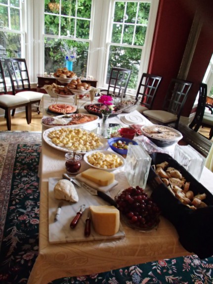 Mom's beautiful spread for the rehearsal dinner
